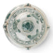 Danny's Fine Porcelain Home Decor Danny's Fine Porcelain Green Mud-Stepped Floral Covered Temple Jar Crafted Using