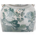 Danny's Fine Porcelain Home Decor Danny's Fine Porcelain Green Mud-Stepped Floral Covered Temple Jar Crafted Using