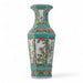 Danny's Fine Porcelain Home Decor Danny's Fine Porcelain Green Octagonal Vase – Floral Motif