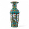 Danny's Fine Porcelain Home Decor Danny's Fine Porcelain Green Octagonal Vase – Floral Motif