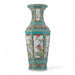Danny's Fine Porcelain Home Decor Danny's Fine Porcelain Green Octagonal Vase – Floral Motif