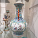 Danny's Fine Porcelain Home Decor Danny's Fine Porcelain Green Painted Vase Flower and Bird. Display It Alone Or with Flowers For