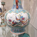 Danny's Fine Porcelain Home Decor Danny's Fine Porcelain Green Painted Vase Flower and Bird. Display It Alone Or with Flowers For
