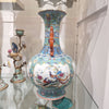 Danny's Fine Porcelain Home Decor Danny's Fine Porcelain Green Painted Vase Flower and Bird. Display It Alone Or with Flowers For