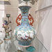 Danny's Fine Porcelain Home Decor Danny's Fine Porcelain Green Painted Vase Flower and Bird. Display It Alone Or with Flowers For
