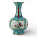 Danny's Fine Porcelain Home Decor Danny's Fine Porcelain Green Painted Vase Flower and Bird. Display It Alone Or with Flowers For