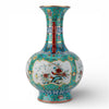 Danny's Fine Porcelain Home Decor Danny's Fine Porcelain Green Painted Vase Flower and Bird. Display It Alone Or with Flowers For