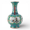 Danny's Fine Porcelain Home Decor Danny's Fine Porcelain Green Painted Vase Flower and Bird. Display It Alone Or with Flowers For