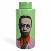 Danny's Fine Porcelain Home Decor Danny's Fine Porcelain Green Portrait Jarrectangular Green Decorative Jar Featuring A - CLOSEOUT SAMPLE SALE