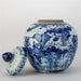 Danny's Fine Porcelain Home Decor Danny's Fine Porcelain Hand Made Apple Shape Lidded Round Jar Blue & White Apple Jar