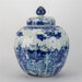 Danny's Fine Porcelain Home Decor Danny's Fine Porcelain Hand Made Apple Shape Lidded Round Jar Blue & White Apple Jar