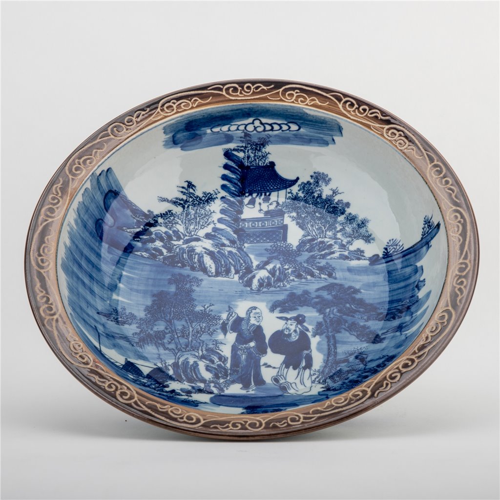 Danny's Fine Porcelain Home Decor Danny's Fine Porcelain Hand Painted Round Basin