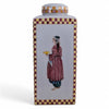 Danny's Fine Porcelain Home Decor Danny's Fine Porcelain Harlequin Lady Jarrectangular Lidded Jar Featuring A Lady - CLOSEOUT SAMPLE SALE