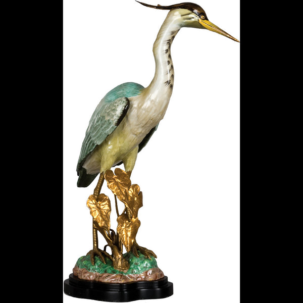 Danny's Fine Porcelain Home Decor Danny's Fine Porcelain Heron W/ Bronze 60138