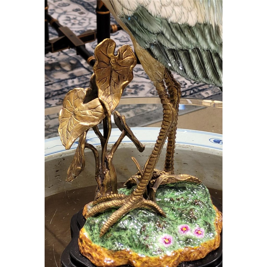 Danny's Fine Porcelain Home Decor Danny's Fine Porcelain Heron W/ Bronze 60138