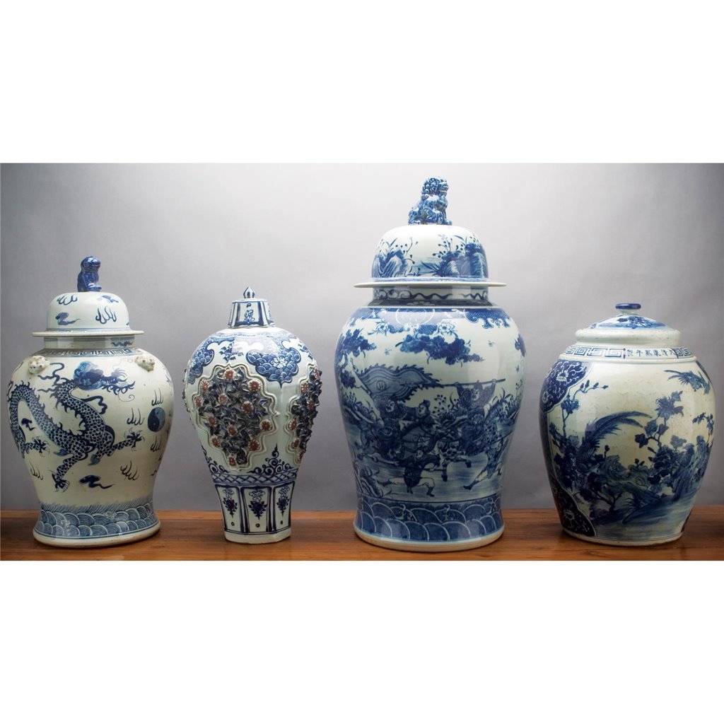 Danny's Fine Porcelain Home Decor Danny's Fine Porcelain Hex Jar - Raised Up Design 50371