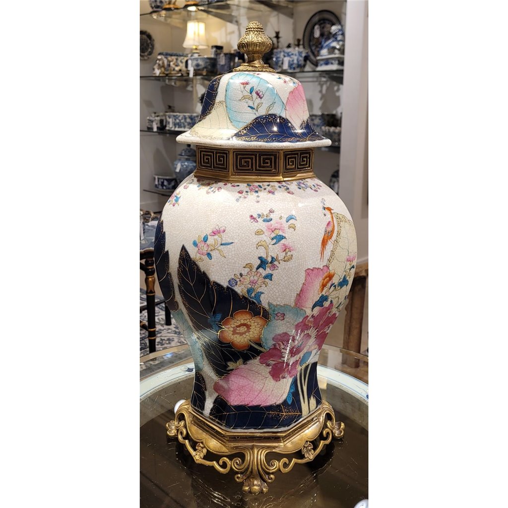 Danny's Fine Porcelain Home Decor Danny's Fine Porcelain Hex Jar - Tobacco Leaf 60256