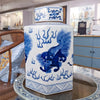 Danny's Fine Porcelain Home Decor Danny's Fine Porcelain Hex Lidded Jar -Blue And White 50832