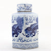 Danny's Fine Porcelain Home Decor Danny's Fine Porcelain Hex Lidded Jar -Blue And White 50832