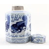 Danny's Fine Porcelain Home Decor Danny's Fine Porcelain Hex Lidded Jar -Blue And White 50832