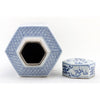 Danny's Fine Porcelain Home Decor Danny's Fine Porcelain Hex Lidded Jar -Blue And White 50832