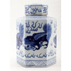 Danny's Fine Porcelain Home Decor Danny's Fine Porcelain Hex Lidded Jar -Blue And White 50832