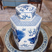Danny's Fine Porcelain Home Decor Danny's Fine Porcelain Hex Lidded Jar -Blue And White 50832