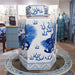 Danny's Fine Porcelain Home Decor Danny's Fine Porcelain Hex Lidded Jar -Blue And White 50832
