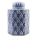 Danny's Fine Porcelain Home Decor Danny's Fine Porcelain Hex Lidded Jar -Blue And White 50833