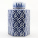 Danny's Fine Porcelain Home Decor Danny's Fine Porcelain Hex Lidded Jar -Blue And White 50833