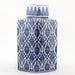 Danny's Fine Porcelain Home Decor Danny's Fine Porcelain Hex Lidded Jar -Blue And White 50833