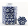 Danny's Fine Porcelain Home Decor Danny's Fine Porcelain Hex Lidded Jar -Blue And White 50833