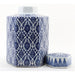 Danny's Fine Porcelain Home Decor Danny's Fine Porcelain Hex Lidded Jar -Blue And White 50833