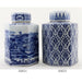 Danny's Fine Porcelain Home Decor Danny's Fine Porcelain Hex Lidded Jar -Blue And White 50833