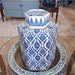 Danny's Fine Porcelain Home Decor Danny's Fine Porcelain Hex Lidded Jar -Blue And White 50833