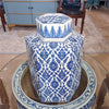 Danny's Fine Porcelain Home Decor Danny's Fine Porcelain Hex Lidded Jar -Blue And White 50833