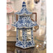 Danny's Fine Porcelain Home Decor Danny's Fine Porcelain Hex Pagoda- Blue Flower