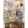 Danny's Fine Porcelain Home Decor Danny's Fine Porcelain Hex Pagoda- Blue Flower