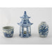 Danny's Fine Porcelain Home Decor Danny's Fine Porcelain Hex Pagoda- Blue Flower