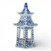 Danny's Fine Porcelain Home Decor Danny's Fine Porcelain Hex Pagoda- Blue Flower