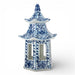 Danny's Fine Porcelain Home Decor Danny's Fine Porcelain Hex Pagoda- Blue Flower