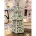 Danny's Fine Porcelain Home Decor Danny's Fine Porcelain Hex Pagoda- Green Flower