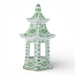 Danny's Fine Porcelain Home Decor Danny's Fine Porcelain Hex Pagoda- Green Flower
