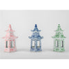 Danny's Fine Porcelain Home Decor Danny's Fine Porcelain Hex Pagoda- Pink Flower