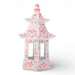 Danny's Fine Porcelain Home Decor Danny's Fine Porcelain Hex Pagoda- Pink Flower