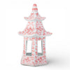 Danny's Fine Porcelain Home Decor Danny's Fine Porcelain Hex Pagoda- Pink Flower
