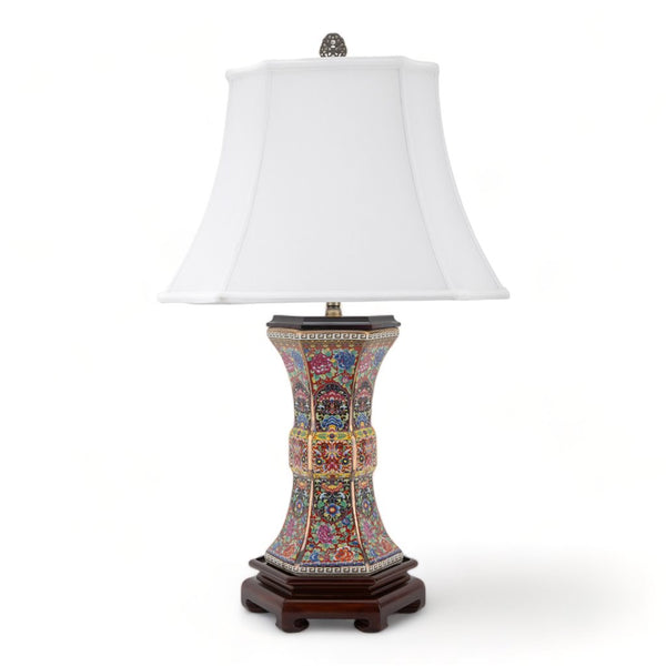 Danny's Fine Porcelain Lighting Danny's Fine Porcelain Hexagonal Imperial Cup Vase Lamp 51131-L