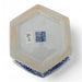 Danny's Fine Porcelain Home Decor Danny's Fine Porcelain Hexagonal Vase with Intricate Blue & White Filigree Pattern. Elegant