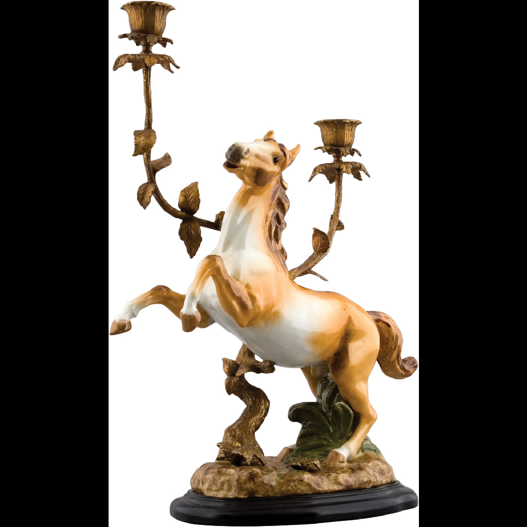 Danny's Fine Porcelain Home Decor Danny's Fine Porcelain Horse Candle Holder 60180