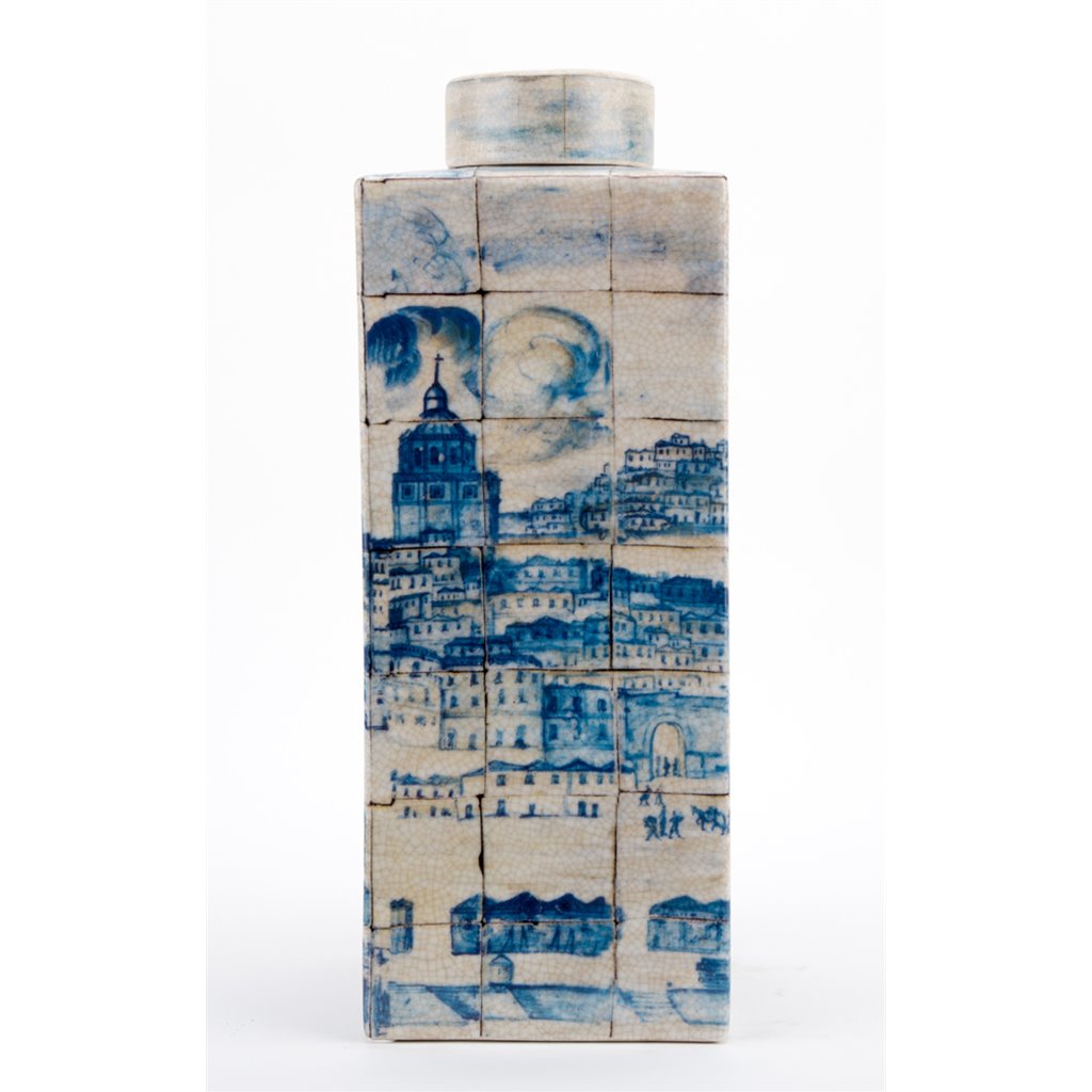 Danny's Fine Porcelain Home Decor Danny's Fine Porcelain Jar-Azure Village 60403
